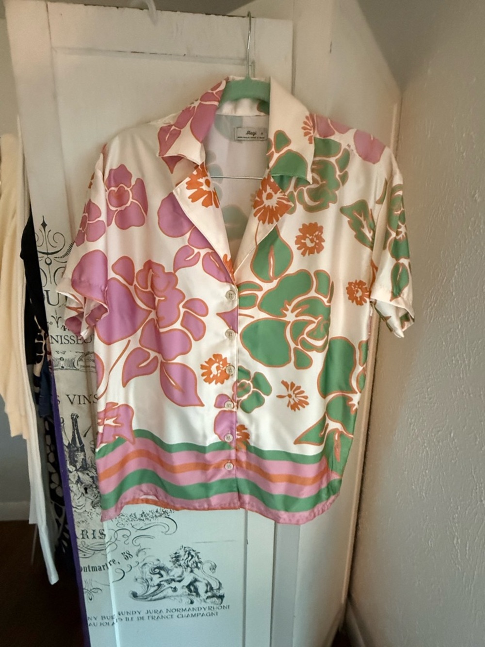 NWOT Anthropologie Maaji Floating Blooms Noise Cover Up Shirt - Picture 12 of 16